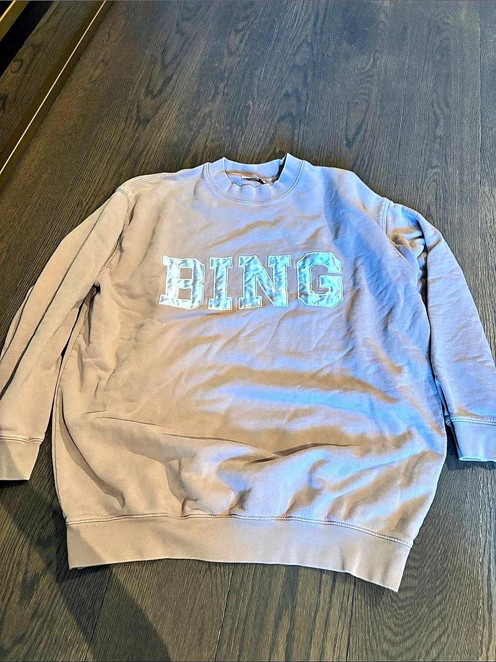 ANINE BING Spencer Sweatshirt Crewneck in Brown XS